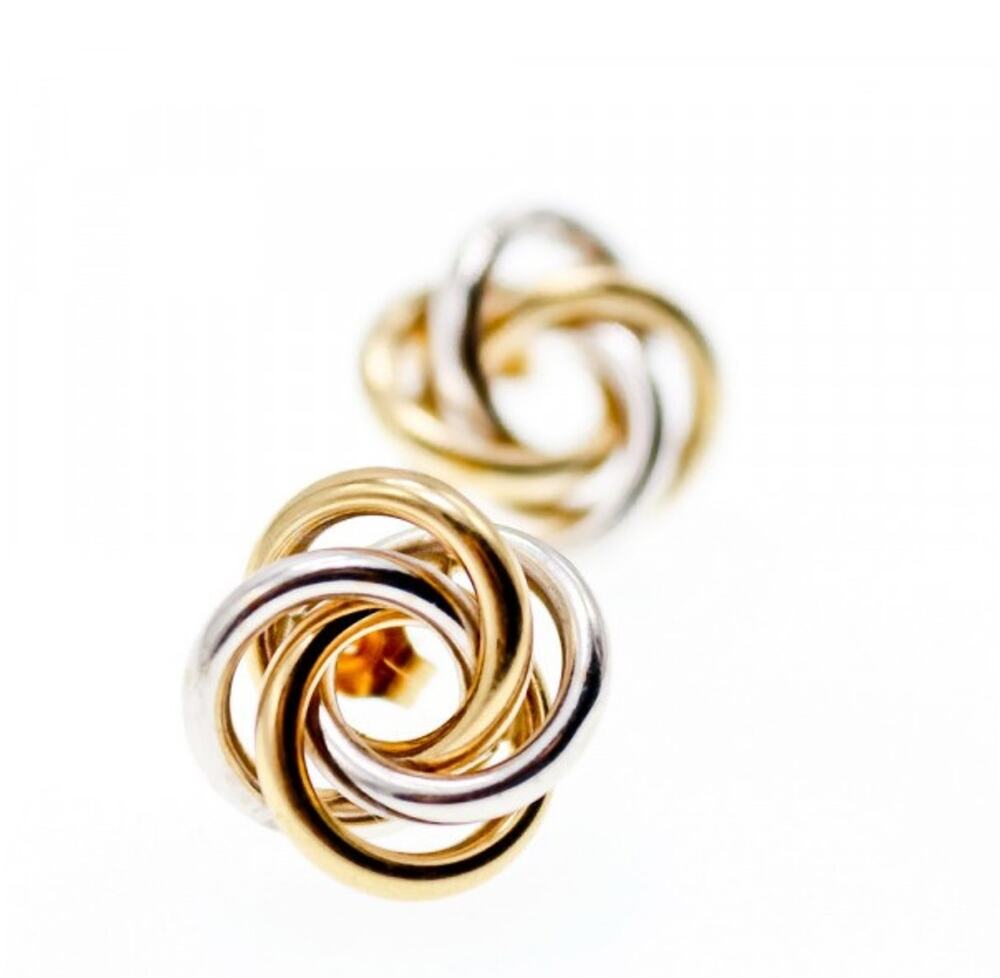 14K White & Yellow Gold Earrings